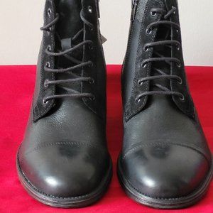 BRAND NEW, GEOX JAYLON LEATHER LACE UP BOOTS, SIZE 8!!!